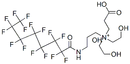 CAS 登录号：39186-68-0， 2-羧基乙基-二(2-羟基乙基)-[3-(2,2,3,3,4,4,5,5,6,6,7,7,8,8,8-十五氟辛酰氨基)丙基]铵氢氧化物