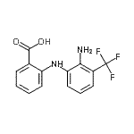 CAS 登录号：39189-42-9， 2-{[2-氨基-3-(三氟甲基)苯基]氨基}苯甲酸