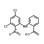 CAS 登录号：39191-27-0， 2-[(3,5-二氯-2-硝基苯基)氨基]苯甲酸