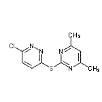 CAS#: 393183-65-8, 3-Chloro-6-[(4,6-Dimethyl-2-Pyrimidinyl)Sulfanyl]Pyridazine