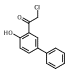 CAS#: 393519-43-2, 2-Chloro-1-(4-Hydroxy-3-Biphenylyl)Ethanone