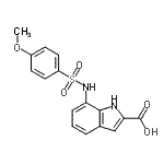CAS#: 397245-05-5, 7-{[(4-Methoxyphenyl)Sulfonyl]Amino}-1H-Indole-2-Carboxylic Acid