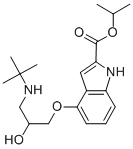 CAS#: 39731-05-0, 4-[3-[(1,1-Dimethylethyl)Amino]-2-Hydroxypropoxy]-1H-Indole-2-Carboxylic Acid, 1-Methylethyl Ester