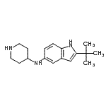 CAS#: 397842-07-8, 2-(2-Methyl-2-Propanyl)-N-(4-Piperidinyl)-1H-Indol-5-Amine