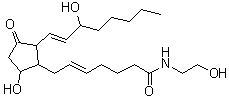 CAS 登录号：398138-28-8， (5Z,8Xi,13E)-9,15-二羟基-N-(2-羟基乙基)-11-氧代前列腺-5,13-二烯-1-酰胺