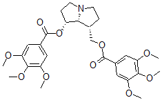CAS#: 39818-20-7, [(1R,7S,8R)-7-[(3,4,5-Trimethoxybenzoyl)Oxymethyl]-2,3,5,6,7,8-Hexahydro-1H-Pyrrolizin-1-Yl] 3,4,5-Trimethoxybenzoate
