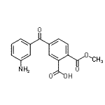 CAS 登录号：39973-15-4， 5-(3-氨基苯甲酰)-2-(甲氧羰基)苯甲酸