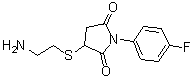 CAS 登录号：400063-27-6， 3-[(2-氨基乙基)硫基]-1-(4-氟苯基)-2,5-吡咯烷二酮