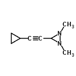 CAS 登录号：400602-46-2， 3-(环丙基乙炔基)-1,2-二甲基二氮杂环丙烷