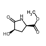 CAS 登录号：400626-58-6， 甲基(4R)-4-羟基-5-氧代-D-脯氨酸酯