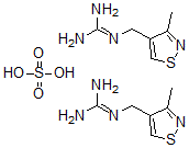 CAS 登录号：40064-56-0， N-(3-甲基-异噻唑基-4)甲基胍半硫酸盐