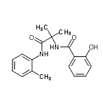 CAS#: 400743-99-9, 2-Hydroxy-N-{2-Methyl-1-[(2-Methylphenyl)Amino]-1-Oxo-2-Propanyl}Benzamide