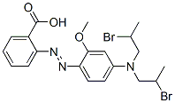 CAS#: 40136-96-7, 2-[[4-[Bis(2-Bromopropyl)Amino]-2-Methoxyphenyl]Azo]Benzoic Acid