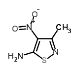 CAS#: 40184-32-5, 3-Methyl-4-Nitro-1,2-Thiazol-5-Amine