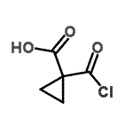 CAS#: 40258-99-9, 1-(Chlorocarbonyl)Cyclopropanecarboxylic Acid