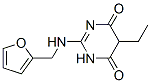 CAS 登录号:40262-17-7, 5-乙基-2-(糠基氨基)嘧啶-4,6(1H,5H)-二酮