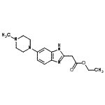 CAS#: 402948-37-2, Ethyl [6-(4-Methyl-1-Piperazinyl)-1H-Benzimidazol-2-Yl]Acetate