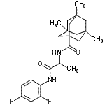 CAS 登录号：403695-20-5， N-{1-[(2,4-二氟苯基)氨基]-1-氧代-2-丙基}-3,5,7-三甲基-1-金刚烷甲酰胺
