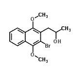 CAS 登录号:404908-62-9, 1-(3-溴-1,4-二甲氧基-2-萘基)-2-丙醇