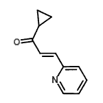 CAS 登录号：404916-68-3， (2E)-1-环丙基-3-(2-吡啶基)-2-丙烯-1-酮