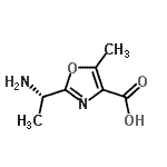 CAS#: 404935-22-4, 2-[(1S)-1-Aminoethyl]-5-Methyl-1,3-Oxazole-4-Carboxylic Acid