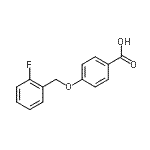 CAS#: 405-24-3, 4-[(2-Fluorobenzyl)Oxy]Benzoic Acid