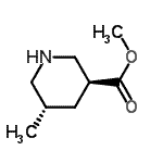 CAS 登录号：405513-13-5， 甲基(3S,5S)-5-甲基-3-哌啶羧酸酯