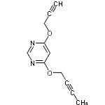 CAS 登录号：405928-73-6， 4-(2-丁炔-1-基氧基)-6-(2-丙炔-1-基氧基)嘧啶
