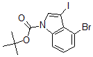 CAS 登录号：406170-09-0， 4-溴-3-碘-1H-吲哚-1-羧酸叔丁酯