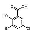 CAS#: 4068-58-0, 3-Bromo-5-Chloro-2-Hydroxybenzoic Acid
