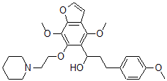 CAS#: 40680-70-4, 4,7-Dimethoxy-alpha-[2-(4-Methoxyphenyl)Ethyl]-6-[2-(1-Piperidinyl)Ethoxy]-5-Benzofuranmethanol