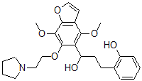 CAS#: 40680-98-6, 4,7-Dimethoxy-alpha-[2-(2-Hydroxyphenyl)Ethyl]-6-[2-(1-Pyrrolidinyl)Ethoxy]-5-Benzofuranmethanol