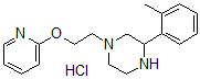 CAS 登录号:40737-70-0, 1-(2-(2-吡啶基氧基)乙基)-3-邻甲苯基哌嗪盐酸盐