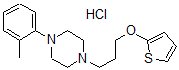 CAS 登录号：40737-73-3， 1-(2-甲基苯基)-4-(3-(2-噻吩基氧基)丙基)哌嗪盐酸盐