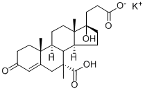 CAS#: 41020-67-1, (17R)-17-Hydroxy-3-Oxopregn-4-Ene-7a,21-Dicarboxylic Acid 7-Methyl 21-Potassium Salt