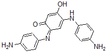 CAS#: 41137-96-6, 3-Hydroxy-(4-Amino)Anilino-6,N-((4-Amino)Phenyl)Benzoquinonemonoimine