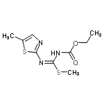 CAS#: 41228-19-7, Ethyl {(Z)-(Methylsulfanyl)[(5-Methyl-1,3-Thiazol-2-Yl)Amino]Methylene}Carbamate
