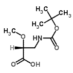 CAS#: 412352-67-1, (2R)-3-(Tert-Butoxycarbonylamino)-2-Methoxy-Propanoic Acid