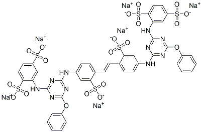 CAS#: 41267-43-0, Hexasodium 2,2'-[Vinylenebis[(3-Sulphonato-4,1-Phenylene)Imino(6-Phenoxy-1,3,5-Triazine-4,2-Diyl)Imino]]Bis(Benzene-1,4-Disulphonate)