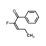 CAS 登录号：41343-11-7， (2E)-2-氟-1-苯基-2-戊烯-1-酮