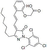 CAS#: 41388-04-9, 2-[2-[3-[3-Heptyl-1,5-Dihydro-5-Oxo-1-(2,4,6-Trichlorophenyl)-4H-Pyrazol-4-Ylidene]-1-Propen-1-Yl]Phenoxy]-Acetic Acid
