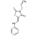 CAS#: 41523-26-6, (5Z)-3-Allyl-5-(Anilinomethylene)-2-Thioxo-1,3-Thiazolidin-4-One