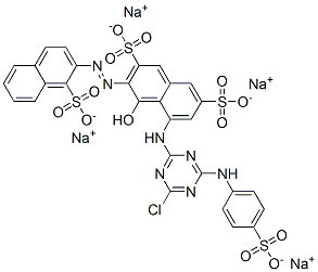 CAS#: 41555-86-6, Tetrasodium 5-[[4-Chloro-6-[(4-Sulphonatophenyl)Amino]-1,3,5-Triazin-2-Yl]Amino]-4-Hydroxy-3-[(1-Sulphonato-2-Naphthyl)Azo]Naphthalene-2,7-Disulphonate