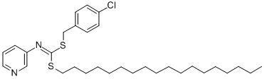 CAS#: 41643-24-7, (4-Chlorophenyl)Methyl Octadecyl-3-Pyridinylcarbonimidodithioate