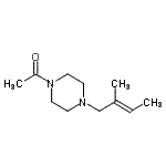 CAS#: 416893-44-2, 1-{4-[(2E)-2-Methyl-2-Buten-1-Yl]-1-Piperazinyl}Ethanone