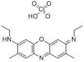 CAS 登录号：41830-81-3， N-乙基-7-乙基亚胺-2,8-二甲基吩恶嗪-3-胺