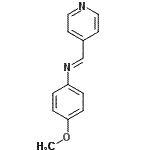CAS 登录号：41855-74-7， (E)-N-(4-甲氧基苯基)-1-(4-吡啶基)甲亚胺