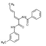 CAS#: 418796-26-6, N-{(2Z,4E)-1-[(3-Methylphenyl)Amino]-1-Oxo-2,4-Hexadien-2-Yl}Benzamide