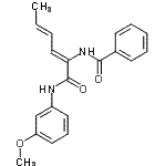 CAS#: 418796-45-9, N-{(2Z,4E)-1-[(3-Methoxyphenyl)Amino]-1-Oxo-2,4-Hexadien-2-Yl}Benzamide