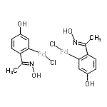 CAS#: 419581-64-9, Chloro-[5-Hydroxy-2-(N-Hydroxy-C-Methyl-Carbonimidoyl)Phenyl]Palladium